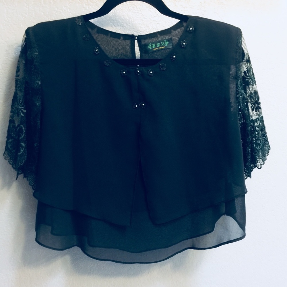Hunter green blouse